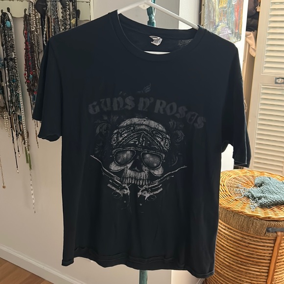 Guns N Roses tričko, Classic Bullet Logo Skinny, dámské